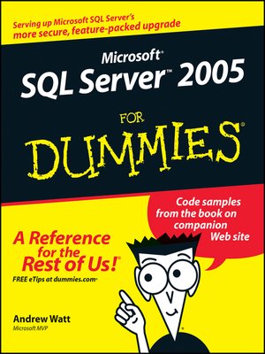 cover image of Microsoft SQL Server 2005 For Dummies
